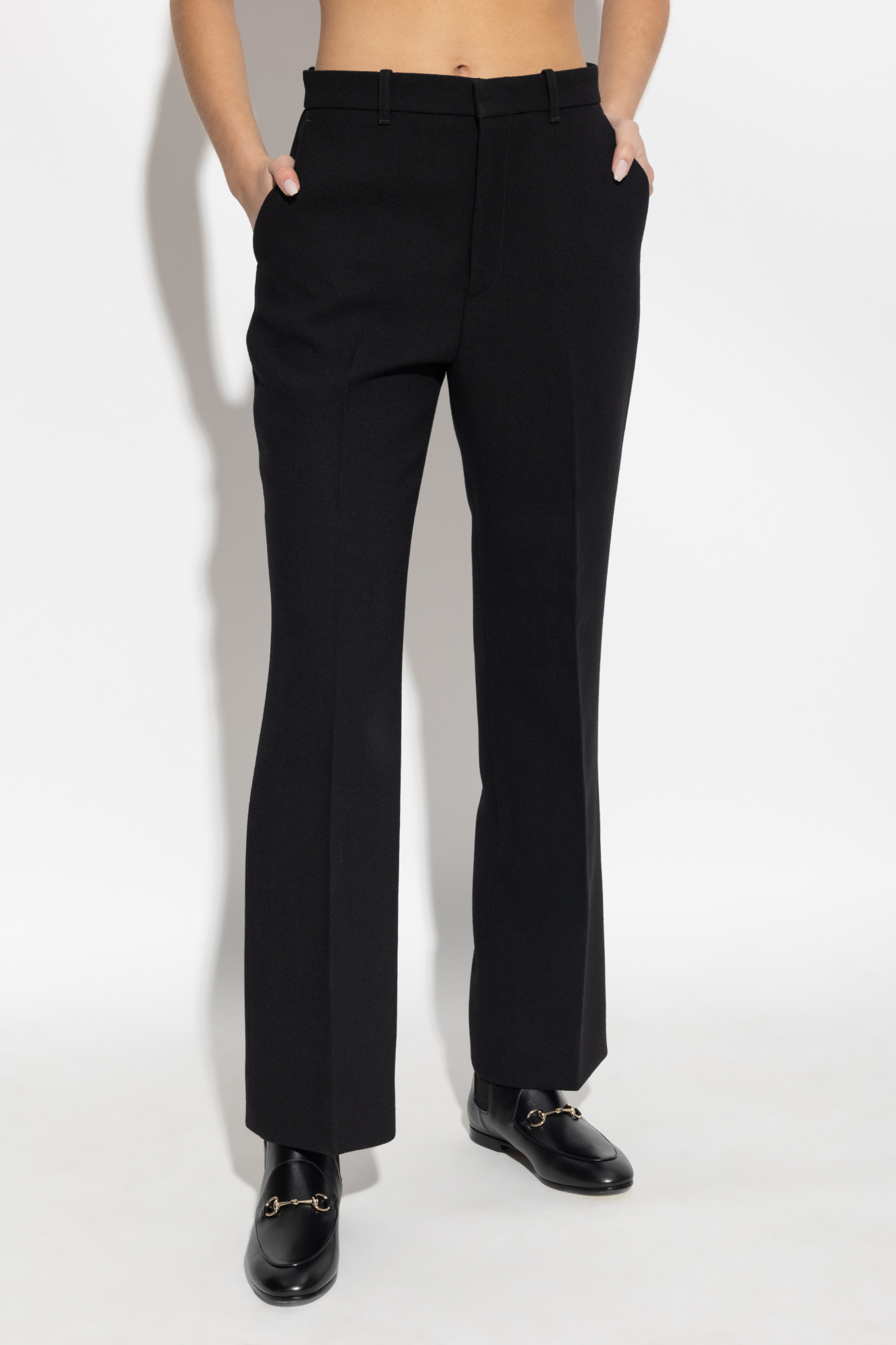 【GUCCI】wool flare slacks 44 Gucci Wool bell-bottoms | Women's | Vitkac